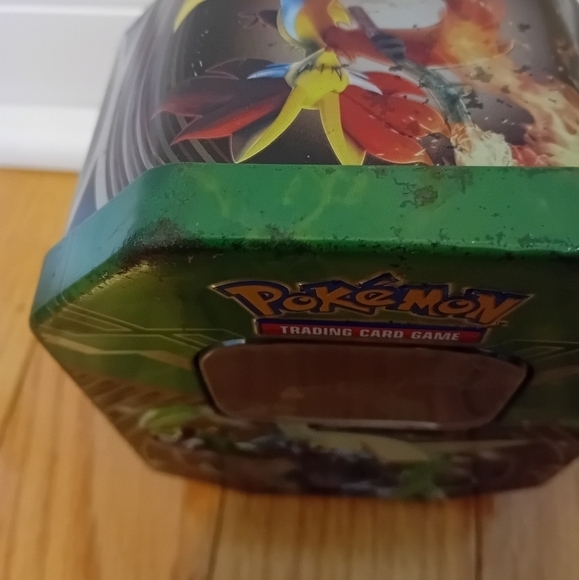 Pokemon Y2K Trading Card Game TCG Empty Tin Anime Japan Chesnaught - Picture 9 of 9